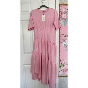 NWT Yakira Bella Small Pink Pastel Dress Midi Long